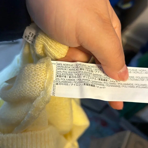 NWT MNG YELLOW PUFF SLEEVE BOATNECK SWEATER - Picture 4 of 4